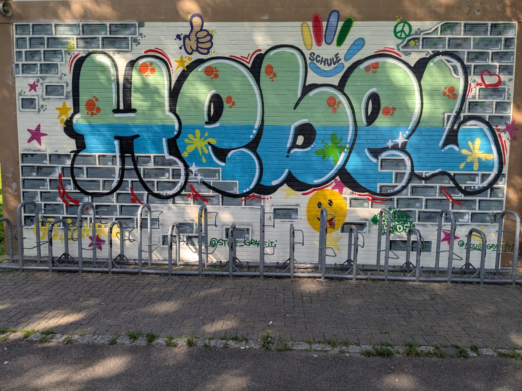 Hebelschule Kehl Graffiti Projekt beim Schulfest